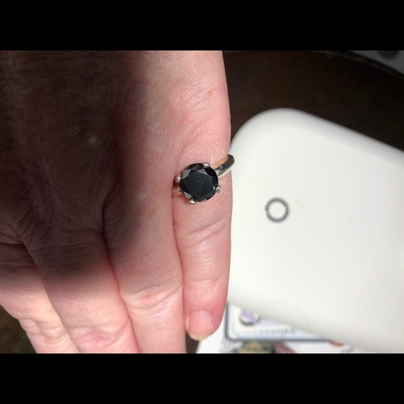 Natural Black Diamond ring. - Picture 3 of 5